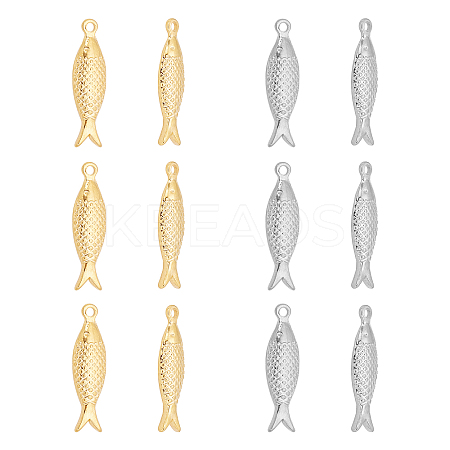 Unicraftale 16Pcs 2 Colors 304 Stainless Steel Pendant STAS-UN0023-64-1