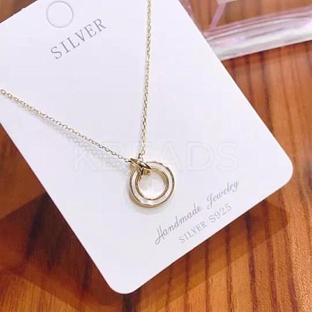 925 Sterling Silver Pendant Necklaces NJEW-BB34676-G-1