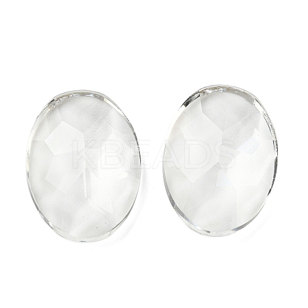 Transparent K5 Glass Cabochons GLAA-NH0001-01A-1