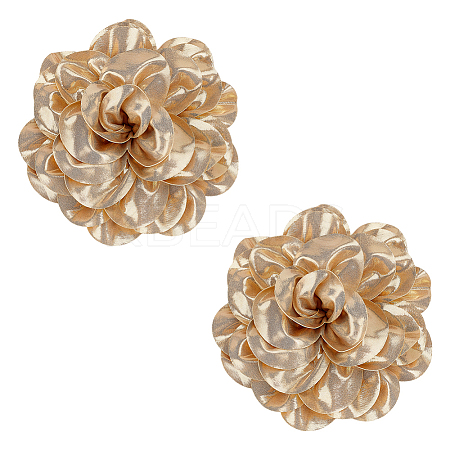 2Pcs Satin Brooches JEWB-FG0001-48A-1
