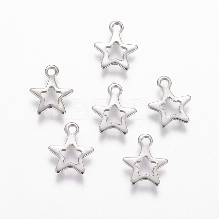 201 Stainless Steel Charms STAS-F039-51-P-1