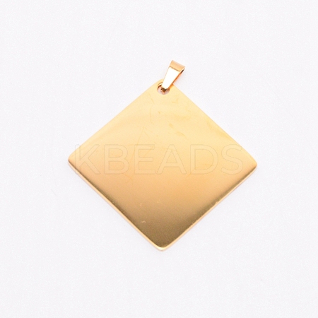 Stainless Steel Pendants STAS-WH0016-25G-1