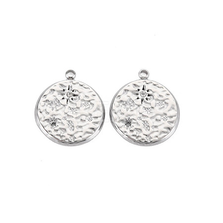 304 Stainless Steel Pendants STAS-N097-181P-1