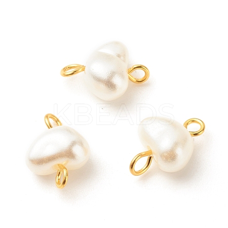 ABS Plastic Imitation Pearl Connector Charms PALLOY-JF01563-1
