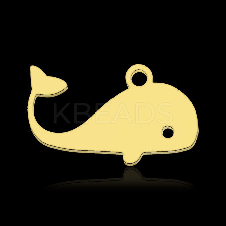 Ion Plating(IP) 201 Stainless Steel Pendants STAS-N090-LA878-2-1