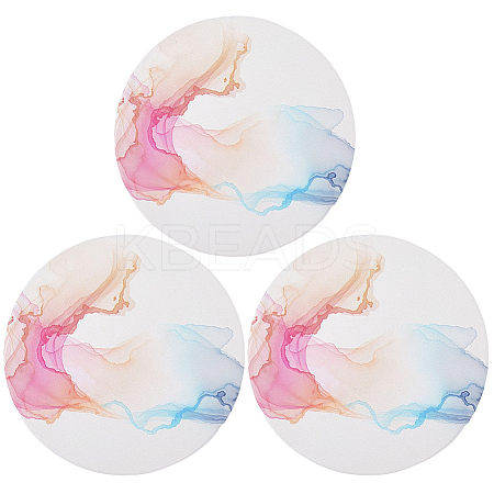 3Pcs Porcelain Cup Mats PORC-DJ0001-01D-1