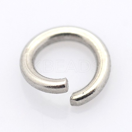 Tarnish Resistant 304 Stainless Steel Open Jump Rings X-STAS-E066-08-6mm-1