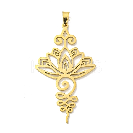 304 Stainless Steel Pendants LS-STAS-M067-01G-1