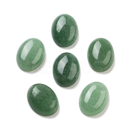 Natural Green Aventurine Cabochons G-G145-01B-39-1