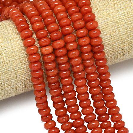 Natural Malaysia Jade Beads Strands G-B165-G01-5x8mm-12-1