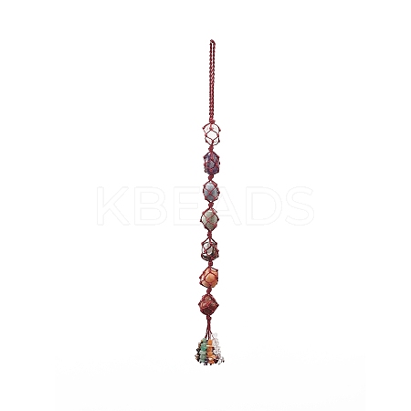 7 Chakra Gemstone Hanging Decorations HJEW-JM00805-02-1