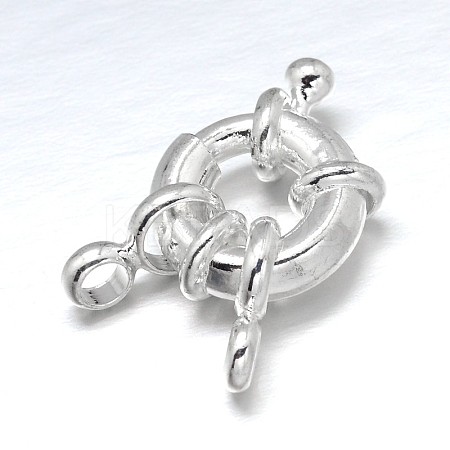 Brass Spring Ring Clasps KK-L082E-01S-1