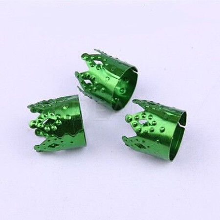 Plated Metal Hair Coil Cuffs OHAR-WH0016-25E-1