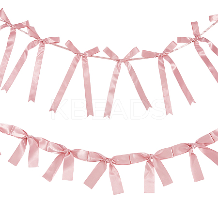 2 Styles Cloth Bowknot Banners AJEW-SP0002-70F-1