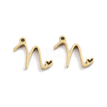 304 Stainless Steel Charms STAS-M327-02G-N-1