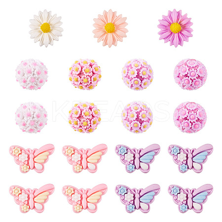 DIY Flower Butterfly Jewelry Making Findings Kits DIY-TA0010-18-1