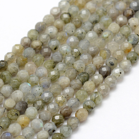 Natural Labradorite Beads Strands G-P322-28-4mm-1