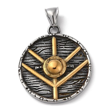 Ion Plating(IP) 304 Stainless Steel Pendants STAS-D014-04AG-1