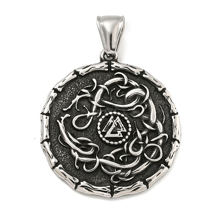 316 Surgical Stainless Steel Pendants STAS-E212-80AS-1