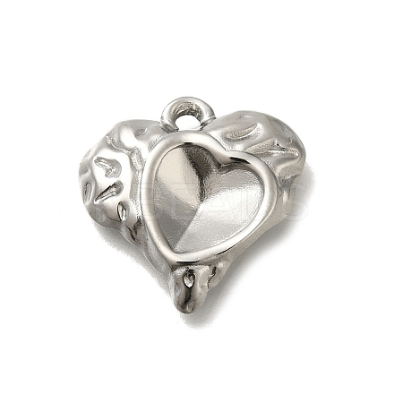 304 Stainless Steel Cabochon Settings for Enamel STAS-U031-13P-1