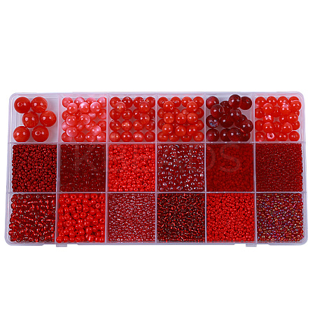 DIY 18 Style Resin & Acrylic Beads Jewelry Making Finding Kit DIY-NB0012-04G-1