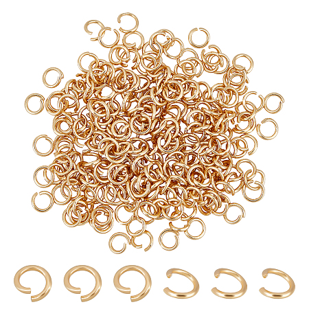 240Pcs 304 Stainless Steel Open Jump Rings STAS-UN0029-58-1