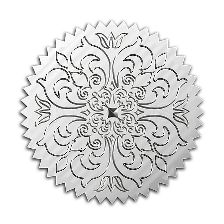 Custom Silver Foil Embossed Picture Sticker DIY-WH0336-004-1