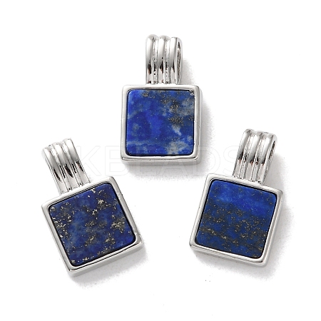 Natural Lapis Lazuli Pendants G-B123-03P-03-1