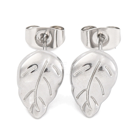 Non-Tarnish 304 Stainless Steel Stud Earrings EJEW-H013-21P-1