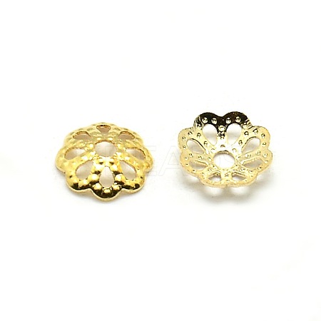 Brass Flower Bead Caps LS-X-KK-O043-03G-1