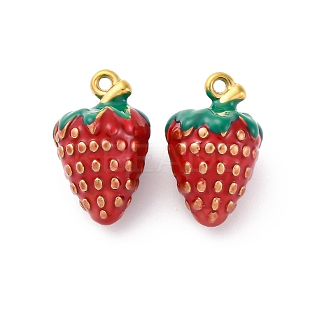 304 Stainless Steel Enamel Pendants STAS-B085-42G-04-1
