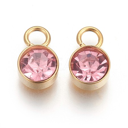 Ion Plating(IP) Glass Rhinestone Charms STAS-F189-B12-1