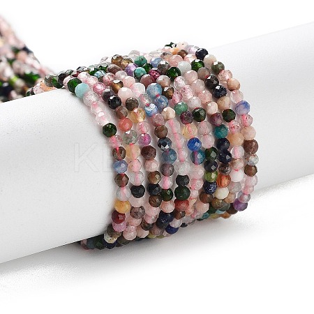 Natural Mixed Gemstone Beads Strands LS-G-F619-21-2mm-1