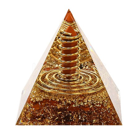 Orgonite Pyramid Resin Energy Generators DJEW-C019-01B-1