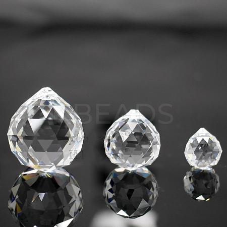 Transparent K9 Glass Pendants GLAA-TAC0004-01-1