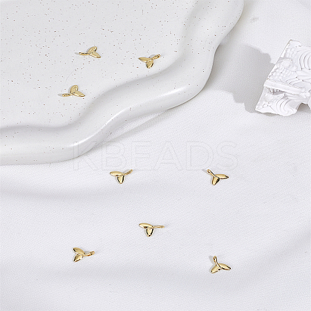 8Pcs Brass Charms KK-LP0004-15-1
