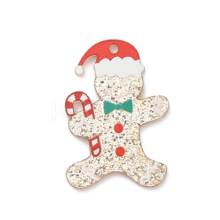 Christmas Printed Acrylic Pendants MACR-L014-01B-1