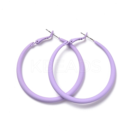 Alloy Big Hoop Earrings EJEW-M201-01A-1