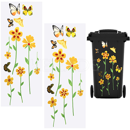 Removable PVC Self Adhesive Toilet Stickers DIY-WH20001-35-1