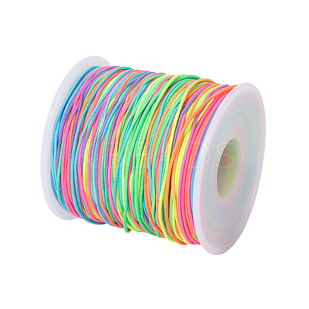 Segment Dyed Round Polyester Elastic Cord OCOR-WH20018-35C-1