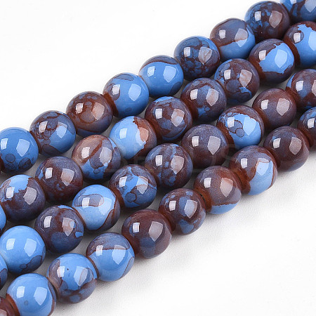Baking Paint Glass Beads X1-DGLA-N003-8mm-C10-1