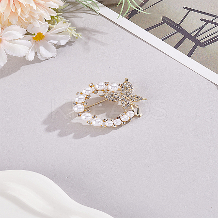 1Pc Alloy Rhinestone Brooches JEWB-LP0004-12-1