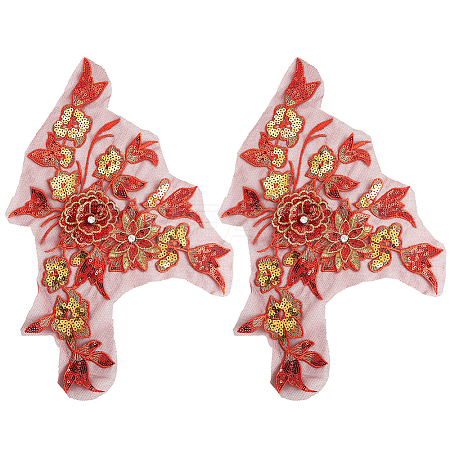 Polyester Embroidery Lace Sewing Ornaments DIY-WH20031-079C-1