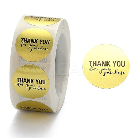 1 Inch Thank You Roll Stickers DIY-E023-07O-1