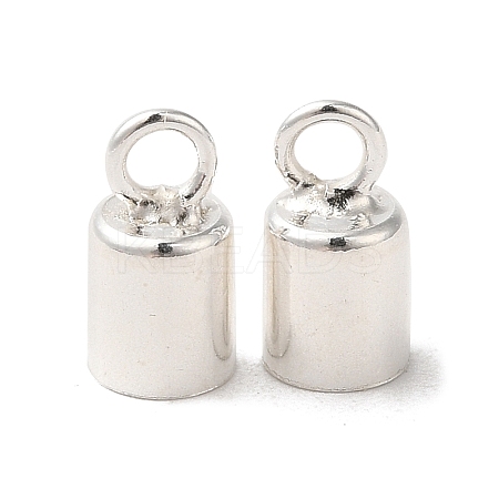 925 Sterling Silver Cord Ends STER-F032-09S-3.5mm-1
