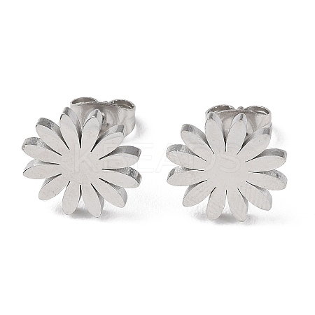 Non-Tarnish 304 Stainless Steel Stud Earrings LS-EJEW-B022-07P-1
