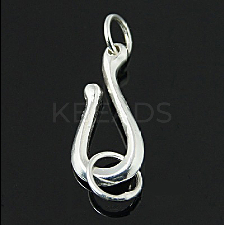 925 Sterling Silver S Shape Clasps STER-A009-17-1