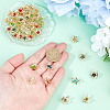 100Pcs Rack Plating Eco-Friendly Iron Pendants IFIN-DC0001-09-3