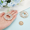 2Pcs Alloy Rhinestone Shoe Decoration AJEW-GO0001-87-5