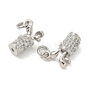 Brass Micro Pave Cubic Zirconia Pendants KK-Z120-29P-2